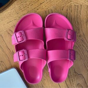 Birkenstock Bold Pink Double Strap Sandals